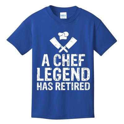 A Chef Legend Has Retired Kitchen Culinary Cook Gift Kids T-Shirt