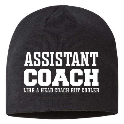 Assistant Coach Like A Head Coach But Cooler Cool Gift Sustainable Beanie