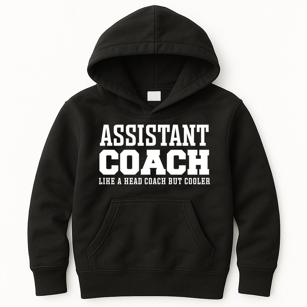 Assistant Coach Like A Head Coach But Cooler Cool Gift Kids Hoodie