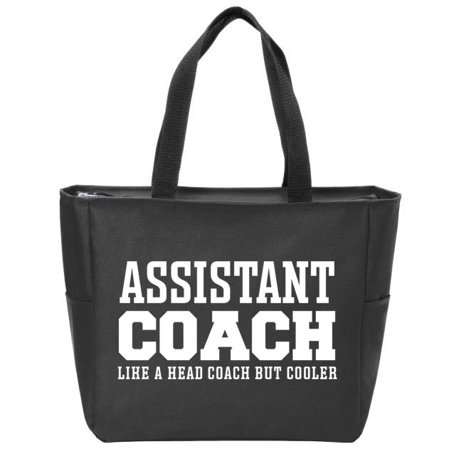 Assistant Coach Like A Head Coach But Cooler Cool Gift Zip Tote Bag