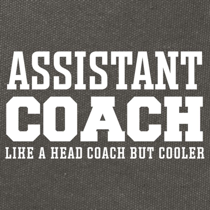 Assistant Coach Like A Head Coach But Cooler Cool Gift Cotton Canvas Backpack