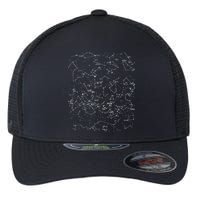 Astronomy Constellations Map, Stars Galaxy Celestial Flexfit Unipanel Trucker Cap