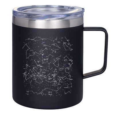 Astronomy Constellations Map, Stars Galaxy Celestial 12oz Stainless Steel Coffee Mug