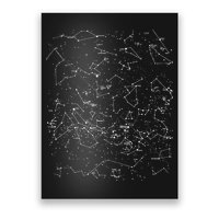 Astronomy Constellations Map, Stars Galaxy Celestial Poster