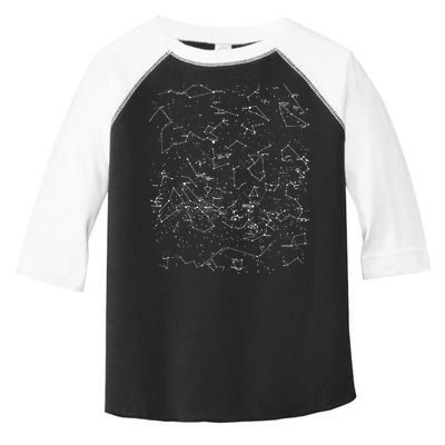 Astronomy Constellations Map, Stars Galaxy Celestial Toddler Fine Jersey T-Shirt