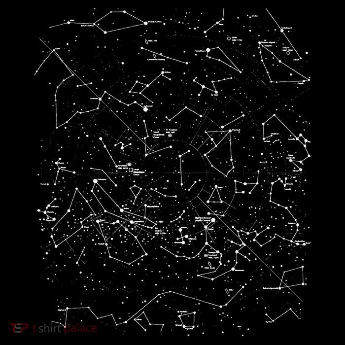 Astronomy Constellations Map, Stars Galaxy Celestial Toddler T-Shirt