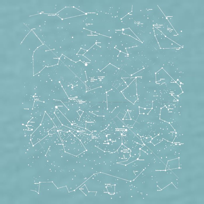 Astronomy Constellations Map, Stars Galaxy Celestial Sueded Cloud Jersey T-Shirt