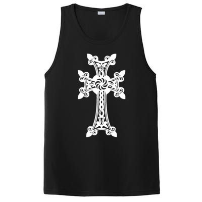 Arian Cross Meaningful Gift Aria Khachkar Meaningful Gift Cross Stone Symbol Mea PosiCharge Competitor Tank