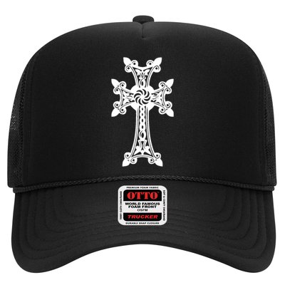 Arian Cross Meaningful Gift Aria Khachkar Meaningful Gift Cross Stone Symbol Mea Trucker Hat