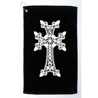 Arian Cross Meaningful Gift Aria Khachkar Meaningful Gift Cross Stone Symbol Mea Golf Towel