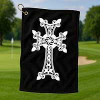 Arian Cross Meaningful Gift Aria Khachkar Meaningful Gift Cross Stone Symbol Mea Golf Towel