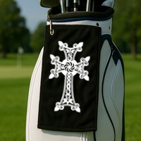 Arian Cross Meaningful Gift Aria Khachkar Meaningful Gift Cross Stone Symbol Mea Golf Towel