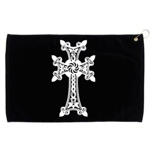 Arian Cross Meaningful Gift Aria Khachkar Meaningful Gift Cross Stone Symbol Mea Grommeted Golf Towel