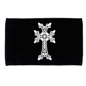 Arian Cross Meaningful Gift Aria Khachkar Meaningful Gift Cross Stone Symbol Mea Microfiber Hand Towel