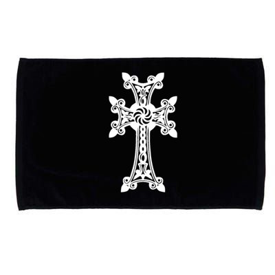 Arian Cross Meaningful Gift Aria Khachkar Meaningful Gift Cross Stone Symbol Mea Microfiber Hand Towel