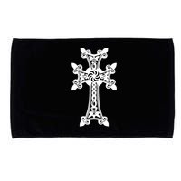 Arian Cross Meaningful Gift Aria Khachkar Meaningful Gift Cross Stone Symbol Mea Microfiber Hand Towel