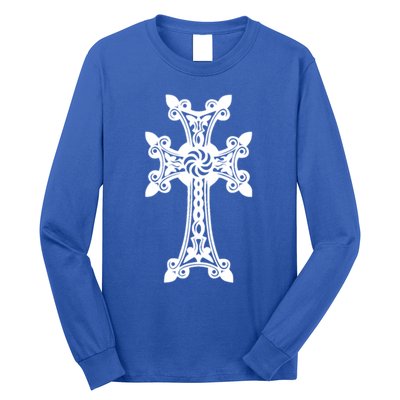 Arian Cross Meaningful Gift Aria Khachkar Meaningful Gift Cross Stone Symbol Mea Long Sleeve Shirt