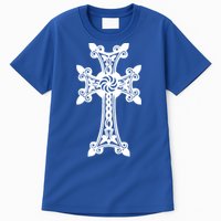 Arian Cross Meaningful Gift Aria Khachkar Meaningful Gift Cross Stone Symbol Mea Tall T-Shirt