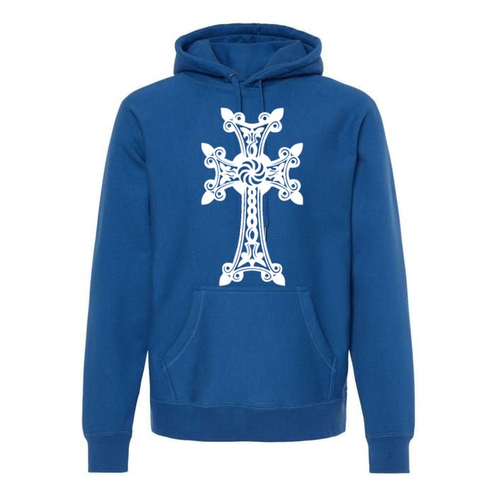 Arian Cross Meaningful Gift Aria Khachkar Meaningful Gift Cross Stone Symbol Mea Premium Hoodie