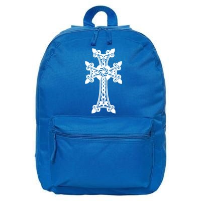 Arian Cross Meaningful Gift Aria Khachkar Meaningful Gift Cross Stone Symbol Mea 16 in Basic Backpack