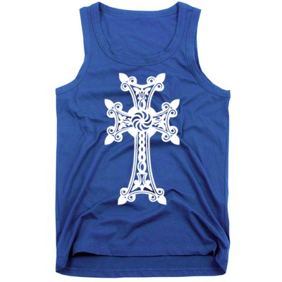 Arian Cross Meaningful Gift Aria Khachkar Meaningful Gift Cross Stone Symbol Mea Tank Top