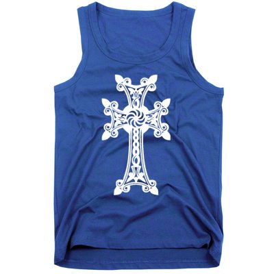 Arian Cross Meaningful Gift Aria Khachkar Meaningful Gift Cross Stone Symbol Mea Tank Top