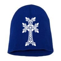 Arian Cross Meaningful Gift Aria Khachkar Meaningful Gift Cross Stone Symbol Mea Short Acrylic Beanie