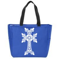 Arian Cross Meaningful Gift Aria Khachkar Meaningful Gift Cross Stone Symbol Mea Zip Tote Bag