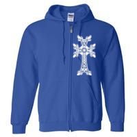 Arian Cross Meaningful Gift Aria Khachkar Meaningful Gift Cross Stone Symbol Mea Full Zip Hoodie