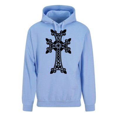 Arian Cross Meaningful Gift Aria Khachkar Meaningful Gift Cross Stone Symbol Mea Unisex Surf Hoodie