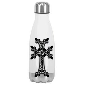 Arian Cross Meaningful Gift Aria Khachkar Meaningful Gift Cross Stone Symbol Mea Stainless Steel Insulated Water Bottle