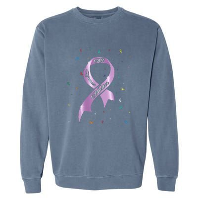 All Cancer Matters Awareness Saying World Cancer Day Garment-Dyed Sweatshirt