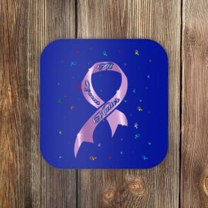 All Cancer Matters Awareness Saying World Cancer Day Coaster