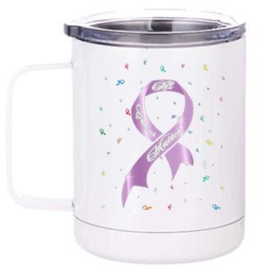 All Cancer Matters Awareness Saying World Cancer Day 12 oz Stainless Steel Tumbler Cup