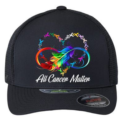 All Cancer Matters Awareness Day Heartbeat Flexfit Unipanel Trucker Cap