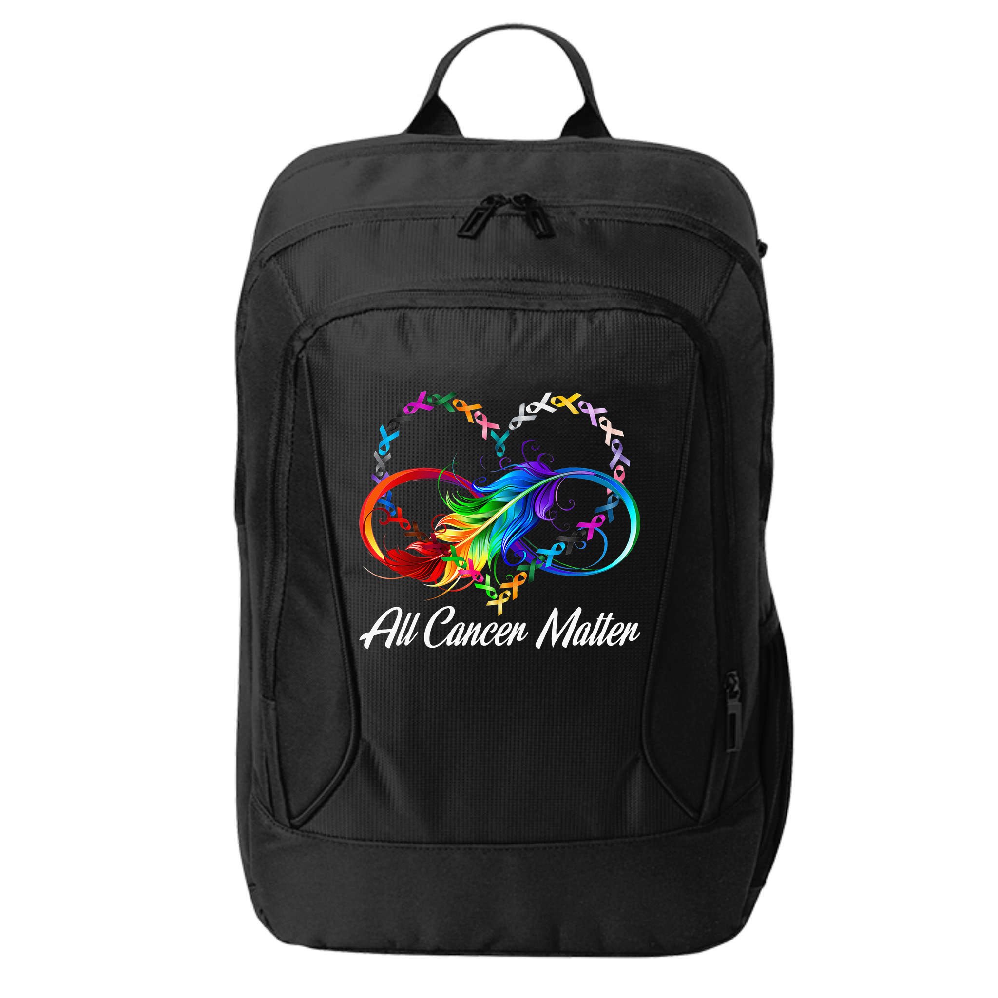 All Cancer Matters Awareness Day Heartbeat City Backpack