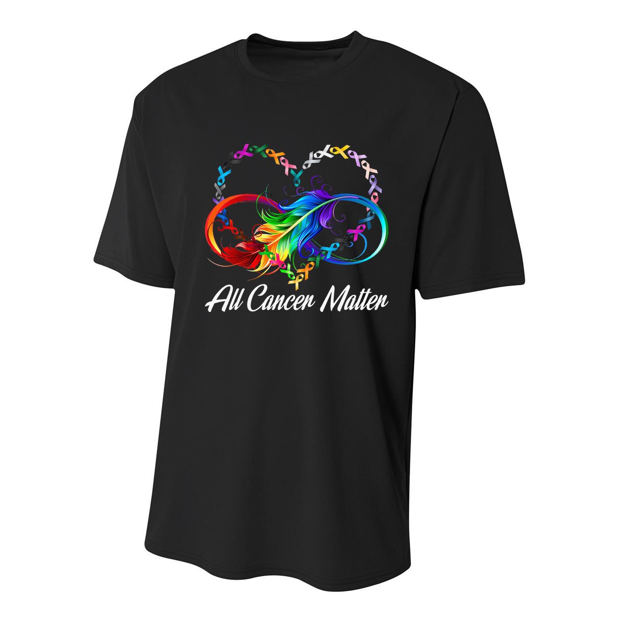 All Cancer Matters Awareness Day Heartbeat Youth Performance Sprint T-Shirt