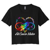 All Cancer Matters Awareness Day Heartbeat Women's Crop Top Tee