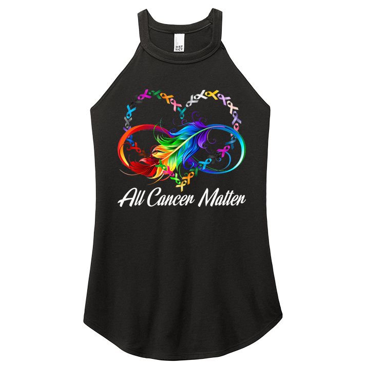 All Cancer Matters Awareness Day Heartbeat Women's Perfect Tri Rocker Tank