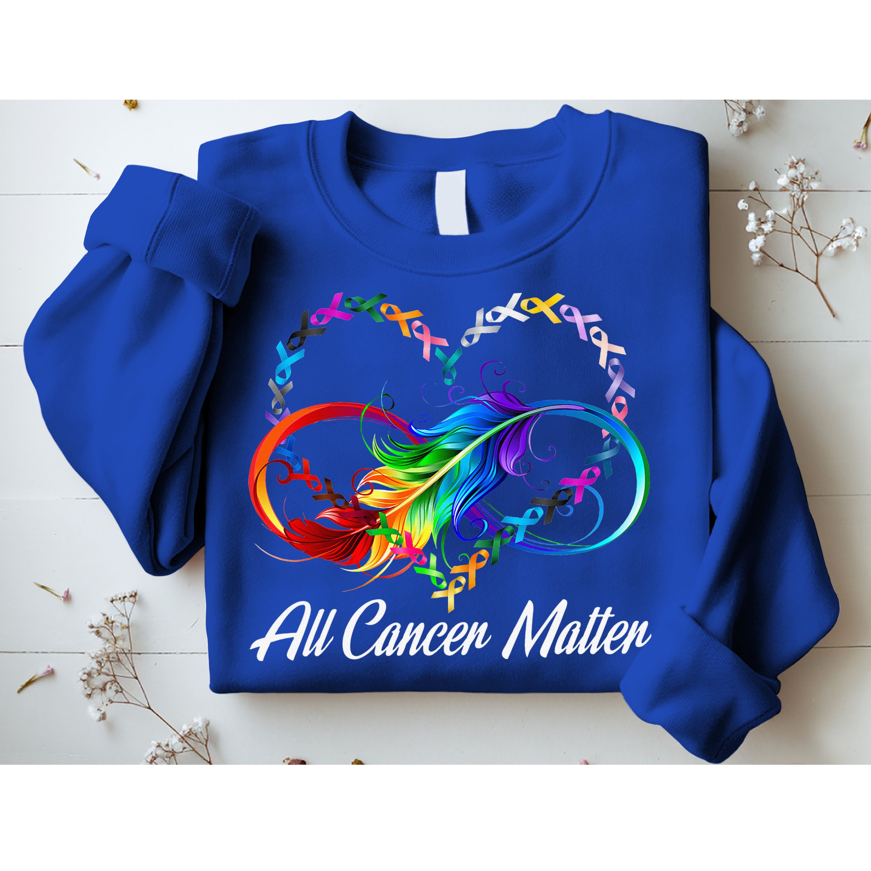All Cancer Matters Awareness Day Heartbeat Sweatshirt