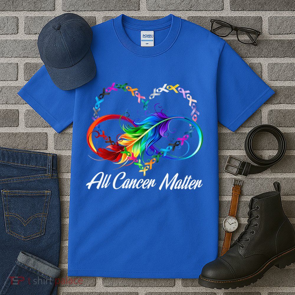 All Cancer Matters Awareness Day Heartbeat Tall T-Shirt