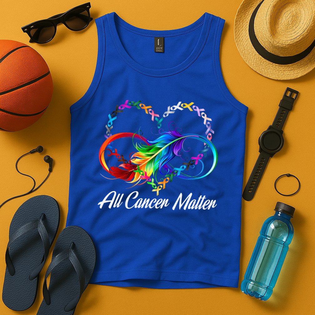 All Cancer Matters Awareness Day Heartbeat Tank Top