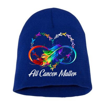 All Cancer Matters Awareness Day Heartbeat Short Acrylic Beanie