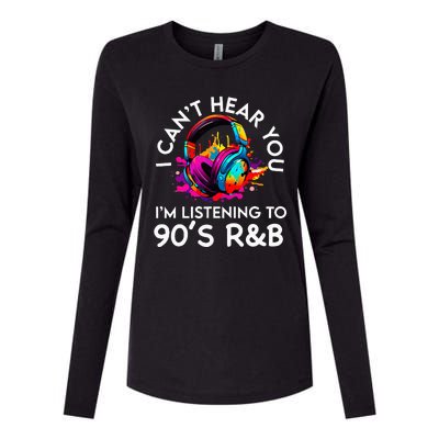 90s R&B Music For Women Girl Rnb Lover Rhythm And Blues Womens Cotton Relaxed Long Sleeve T-Shirt