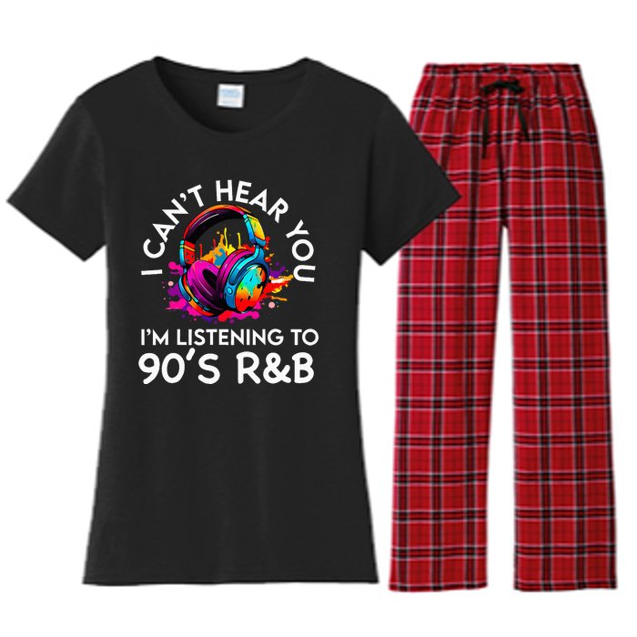 90s R&B Music For Women Girl Rnb Lover Rhythm And Blues Women's Flannel Pajama Set