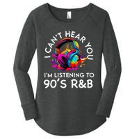 90s R&B Music For Women Girl Rnb Lover Rhythm And Blues Women's Perfect Tri Tunic Long Sleeve Shirt