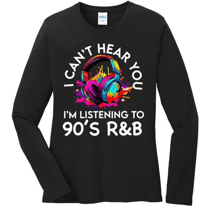 90s R&B Music For Women Girl Rnb Lover Rhythm And Blues Ladies Long Sleeve Shirt