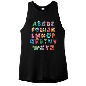 Abc Cute Monster Alphabet Halloween Teacher Costume Ladies PosiCharge Tri-Blend Wicking Tank