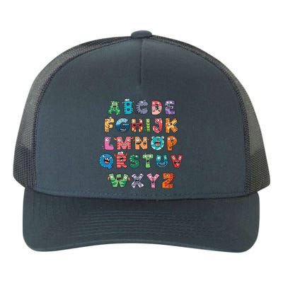 Abc Cute Monster Alphabet Halloween Teacher Costume Yupoong Adult 5-Panel Trucker Hat