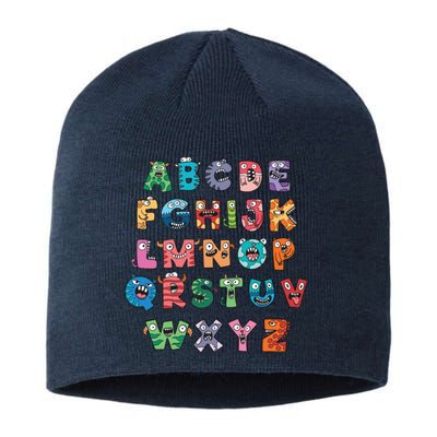 Abc Cute Monster Alphabet Halloween Teacher Costume Sustainable Beanie